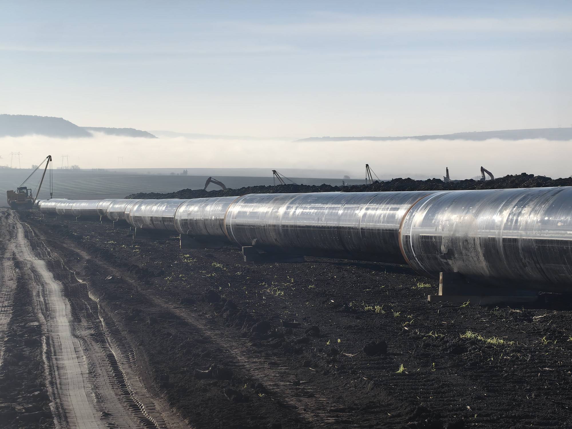 Изграждане на газопровода